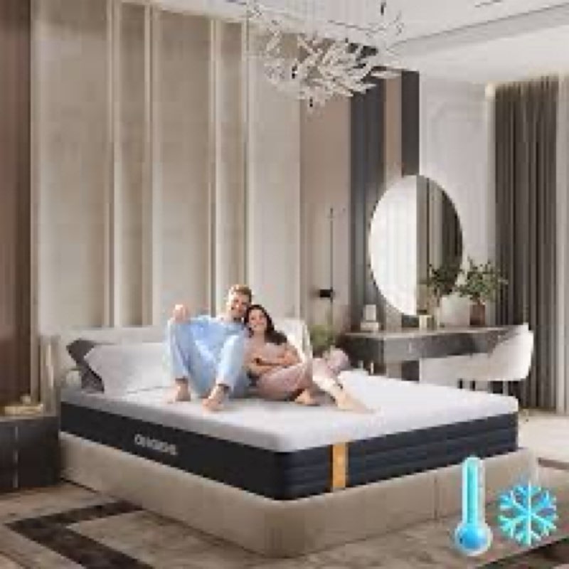 Cool Gel 12 Inch King Mattress Memory Foam Medium Firm, King Size Memory Foam Mattress Cooling, Made