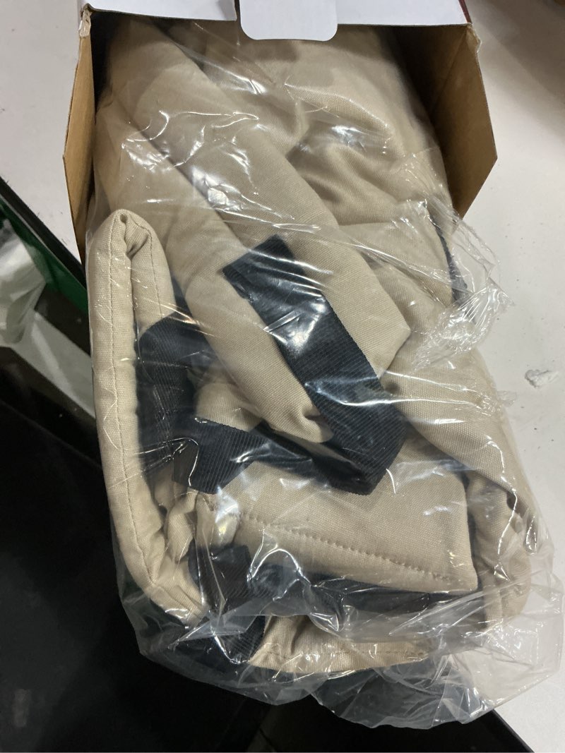 Condition photo showing Good Condition for momcozy purehug baby carrier - ergonomic, cozy and lightweight for 7-45 lbs | easy to put on, ihdi hip-healthy, 3d eva lumbar support, x-straps for even weight distribution, 100% cotton, khaki cotton-khaki regular fit (25"-50" waist)
