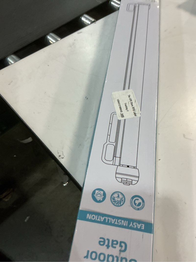 Condition photo showing New/Like New for Retractable Baby Gates No Drilling, PRObebi Retractable Dog Gate for The House Extends to 54" Wide 33" Tall, Gates for Baby Indoor, Stair Gate for Outdoor, Staris, Hallways, Doorways, Deck, Porch A-white 33" Tall x 54" Wide-No Drilling
