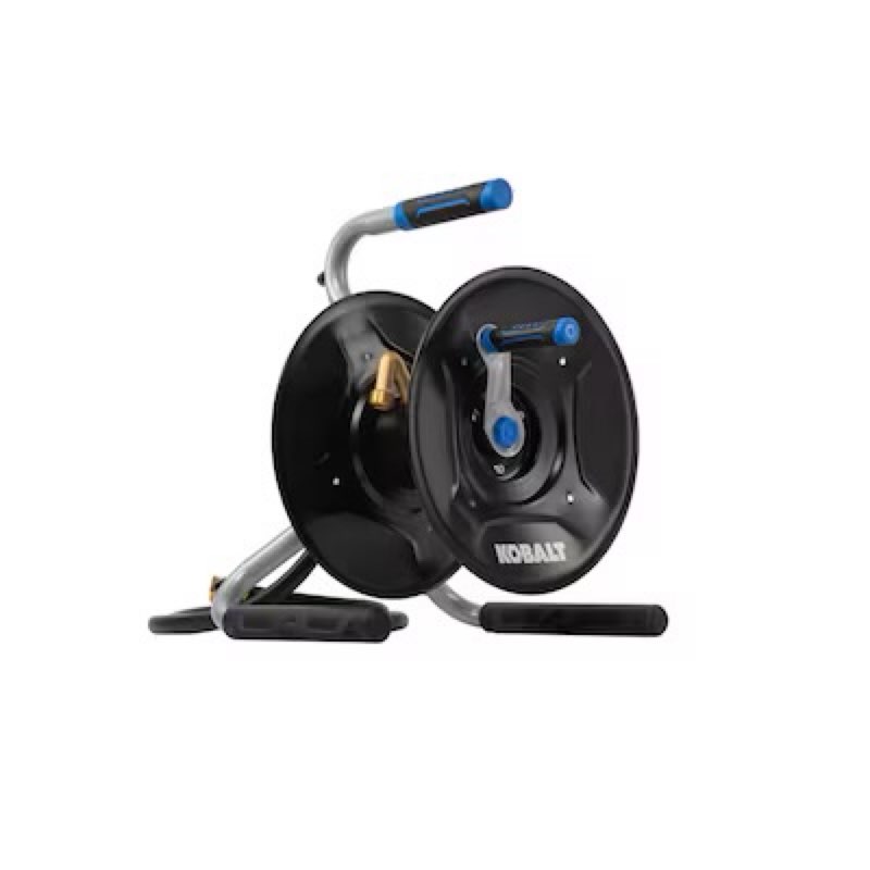 kobalt steel 75-ft stand hose reel