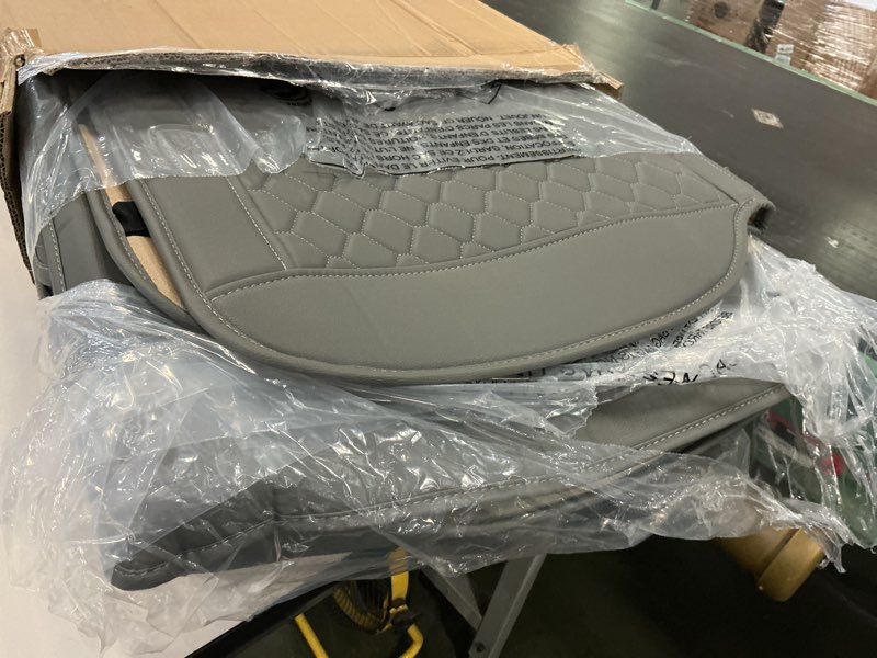 Condition photo showing Good Condition for Elantrip Car Seat Cover Full Set Leather Car Seat Protector Universal fit for Most Cars SUVs and Truck GREY