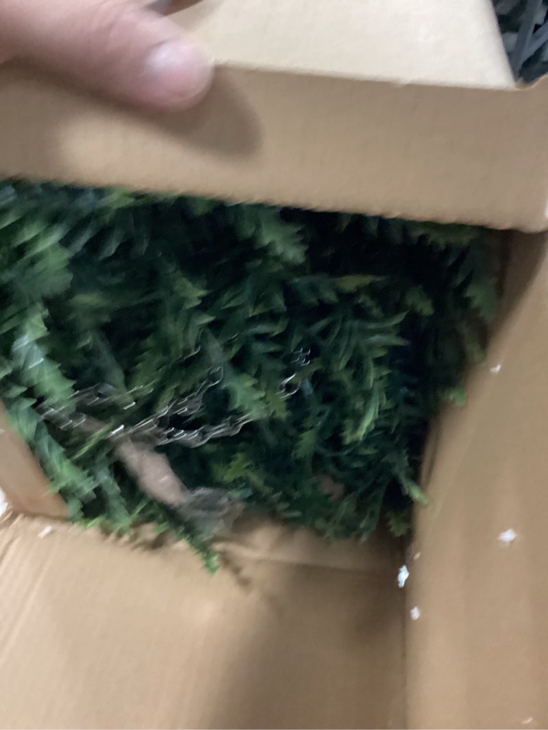 Condition photo showing Good Condition for QIANYUN Artificial Hanging Boston Ferns – 2 Pack Large Faux Fern Bushes, UV Resistant Outdoor Hanging Plants for Front Porch, Patio, and Indoor Décor Green