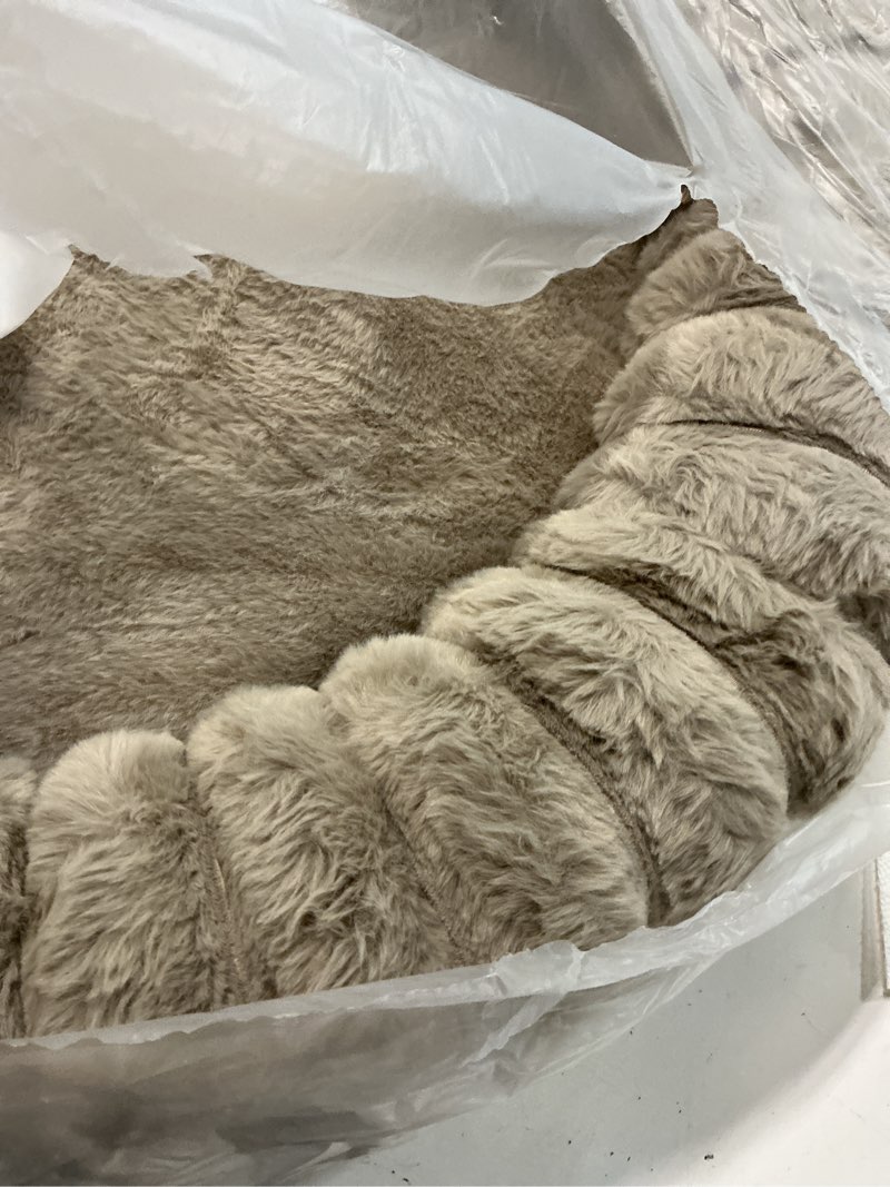 Condition photo showing As Is for BALANCE Luxury Donut Dog Bed, 30 Inches Round Dog Bed Medium Size Dogs Washable, Orthopedic Calming Dogs Bed for Pets with Anti-Slip Bottom, Oatmeal