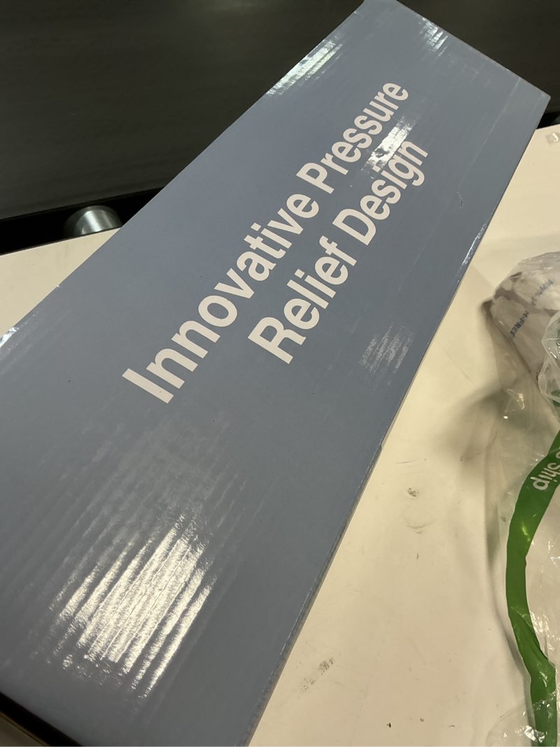 Condition photo showing Good Condition for XL Pressure Relief Seat Cushion - Memory Foam Home, Car & Office Chair Cushion for Long Sitting Butt Pillow Tailbone Pain Relief Coccyx Sciatica Pillow for Hip & Back Pain Black