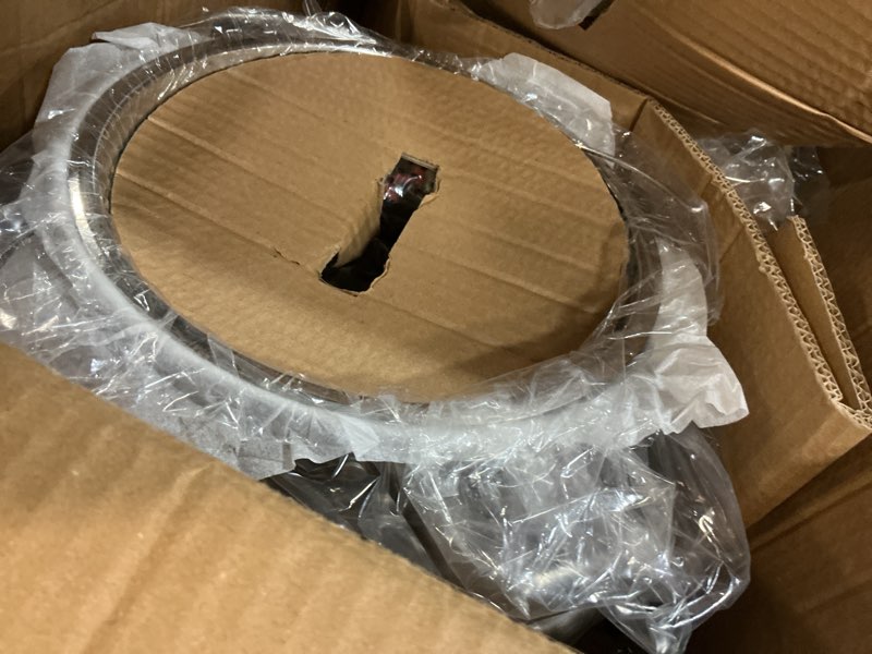 Condition photo showing As Is for duxtop professional stainless steel induction cookware set, 19pc kitchen pots and pans set, heavy bottom with impact-bonded technology