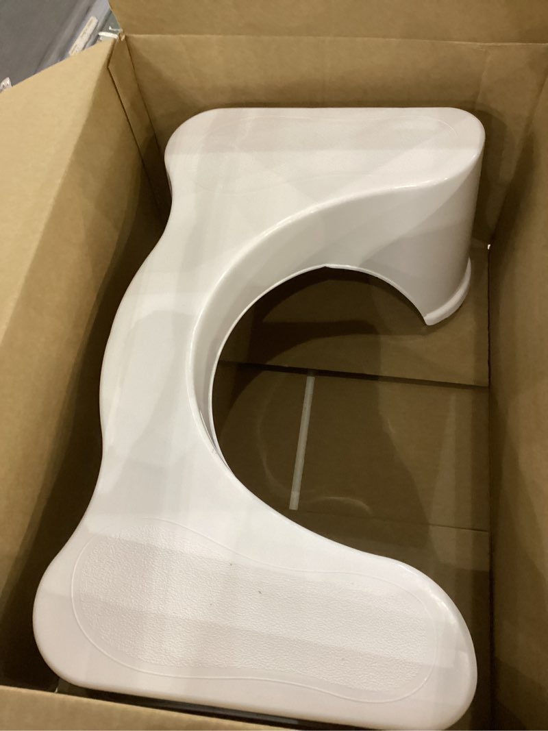 Condition photo showing As Is for Squatty Potty The Original Bathroom Toilet Stool, 7 Inch height, White White 7 Inch