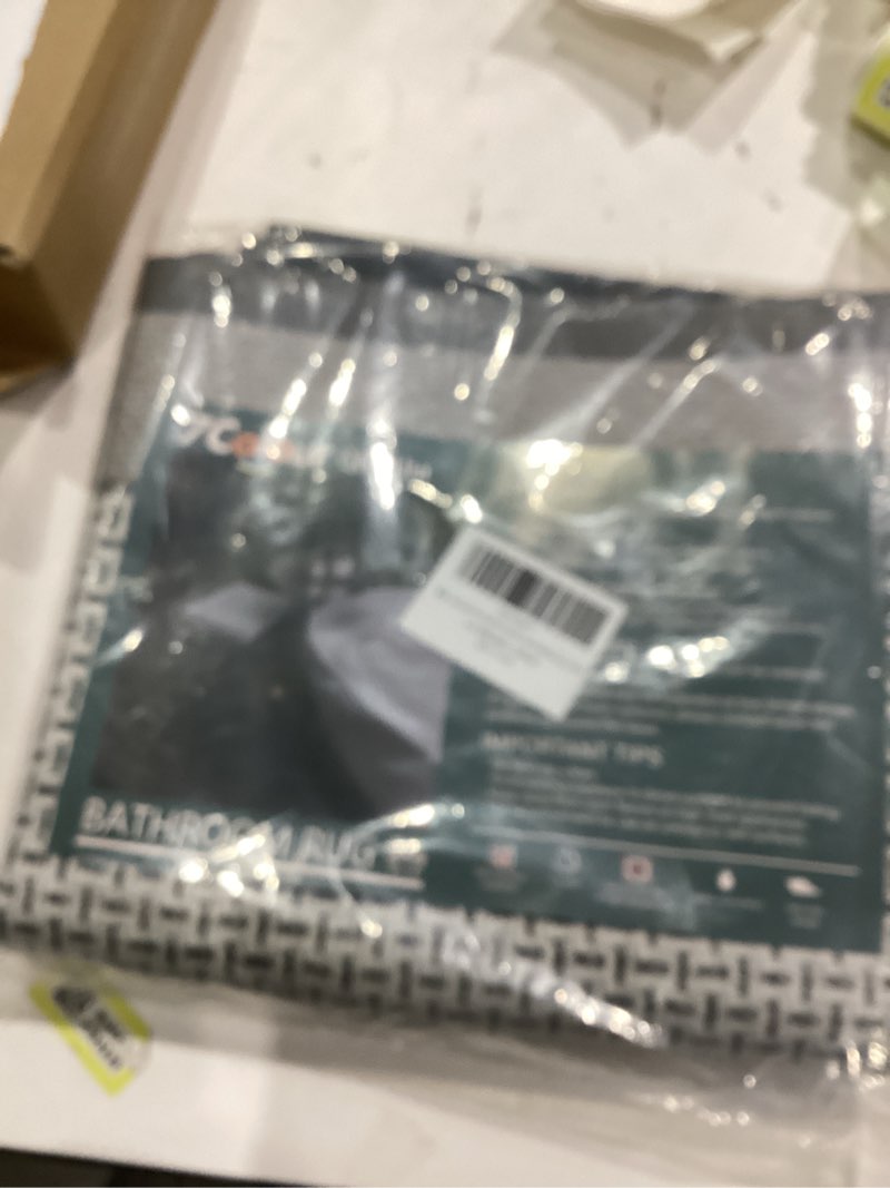 Condition photo showing New/Like New for Non Slip Bath Mat Ultra Thin Bathroom Rug Fit Under Door, Rubber Backing Quick Dry Super Absorbent Washable Shower Bath Mats Blue 24x36 24" x 36" Blue