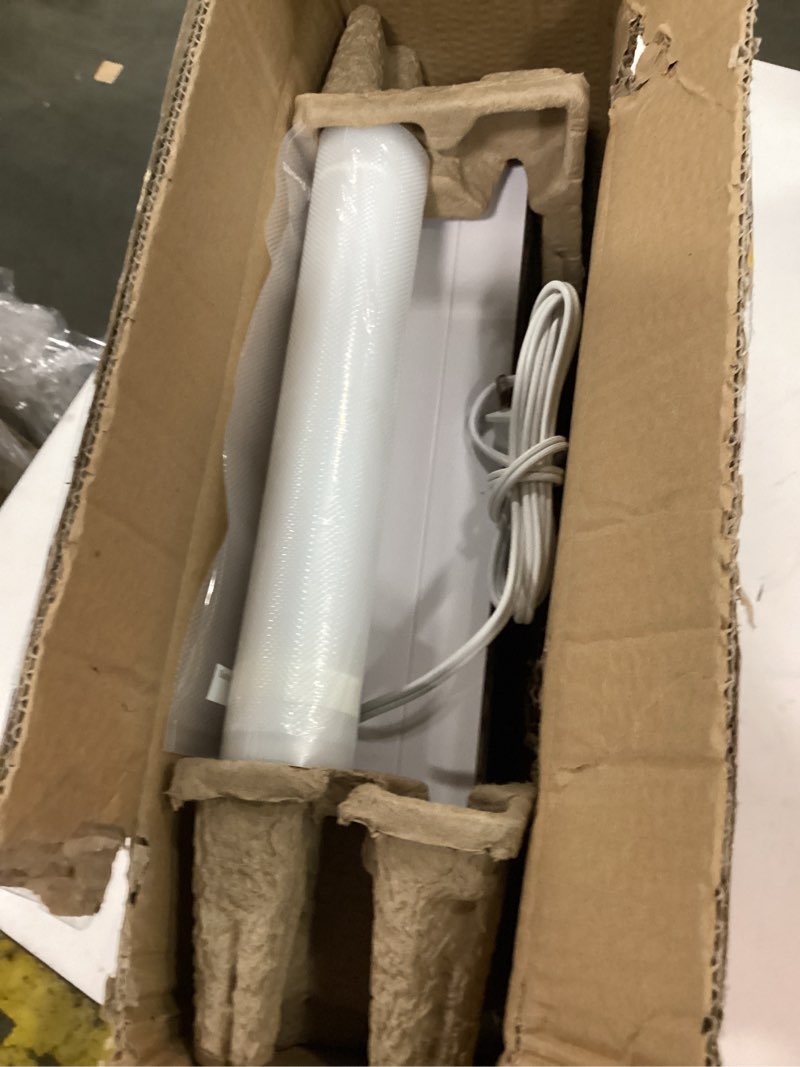 Condition photo showing New/Like New for foodsaver compact vacuum sealer machine with airtight bags and roll - ideal for sous vide and airtight food storage, white