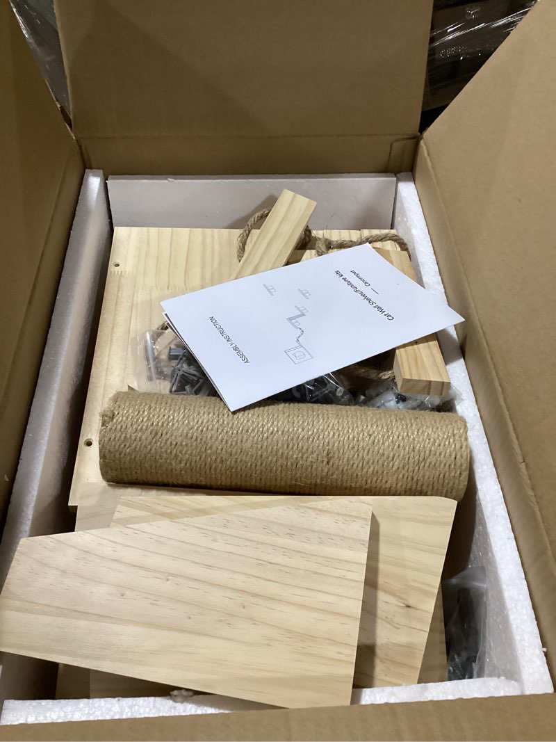 Condition photo showing Good Condition for Cat Wall Shelves and Furniture Set with Condos, Perches, Bridge Ladders, Sisal Scratching Posts - Steps and Houses for Cats (A)