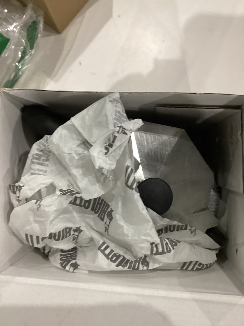 Condition photo showing As Is for Bialetti Moka Express Iconic Italian Stovetop Espresso Maker (Natural Silver, 6 Cups)