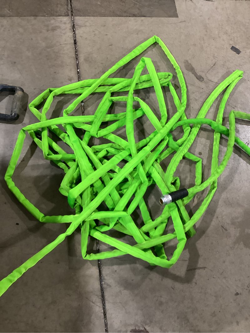 Condition photo showing As Is for power living power living 1-in x 100-ft kink free rubber multiple colors/finishes hose similar item