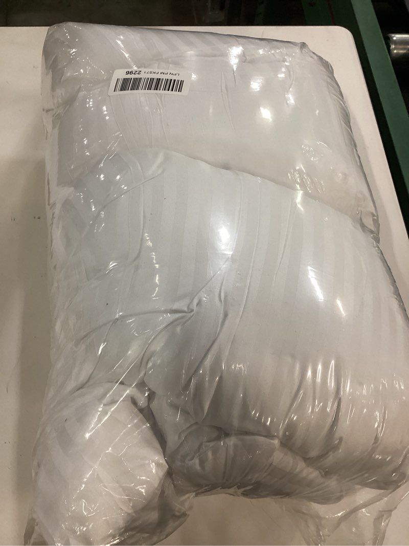 Condition photo showing As Is for EIUE Hotel Collection Bed Pillows for Sleeping 2 Pack Pillows for Side and Back Sleepers,Super Soft Down Alternative Microfiber Filled Pillows