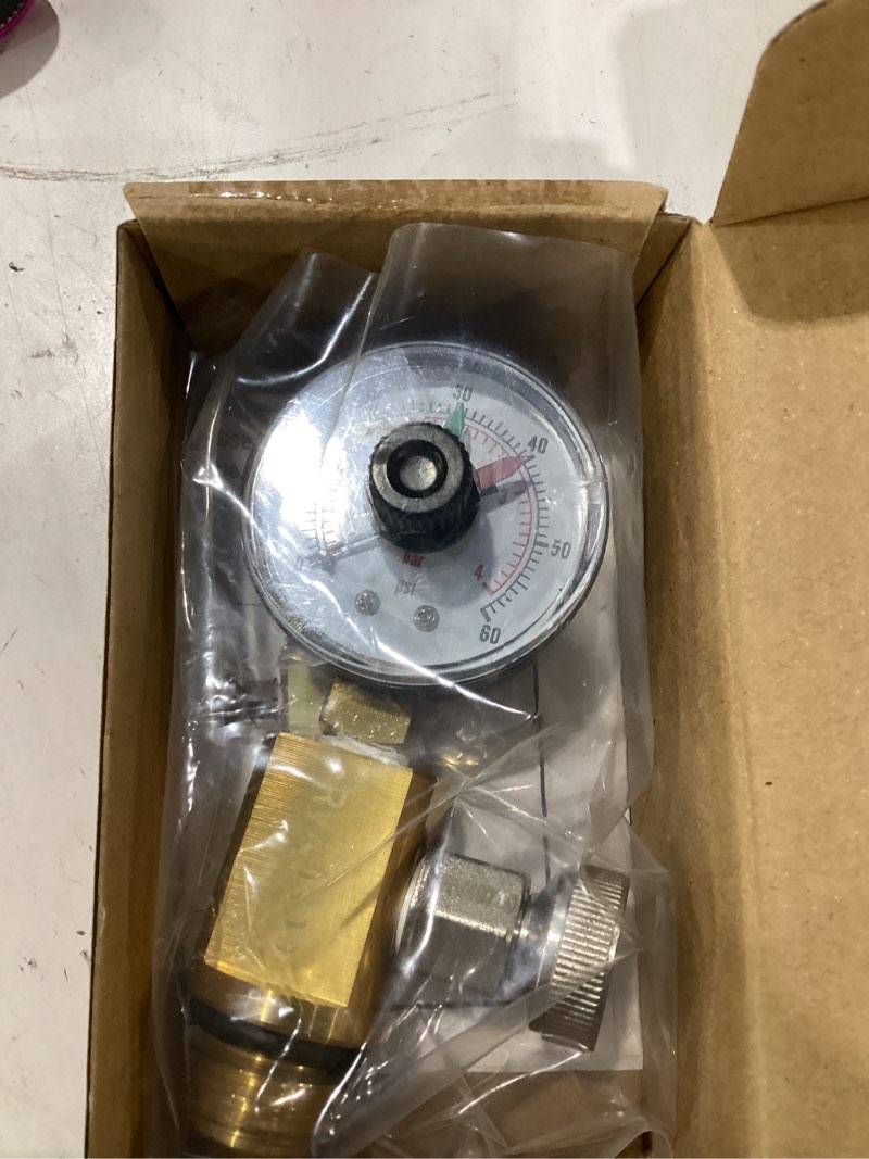 Condition photo showing Good Condition for 98209800 high flow manual relief valve/air relief manual valve assembly with pressure gauge, replacement for pool and spa filter (rv40600 (98209800 brass))