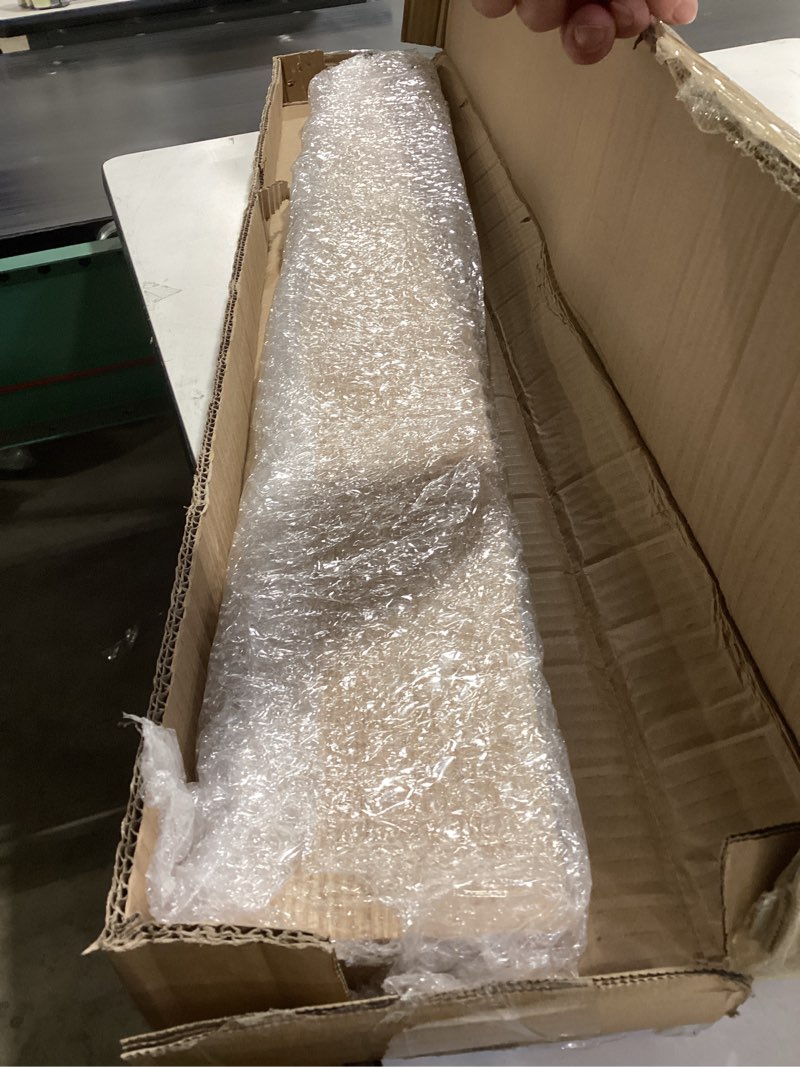 Condition photo showing Good Condition for Kigley Solid Red Oak Interior Threshold Wood Oak Threshold Transition Overlap Threshold Doorways Reducer Threshold(36 x 4.13 x 1.25 Inches)