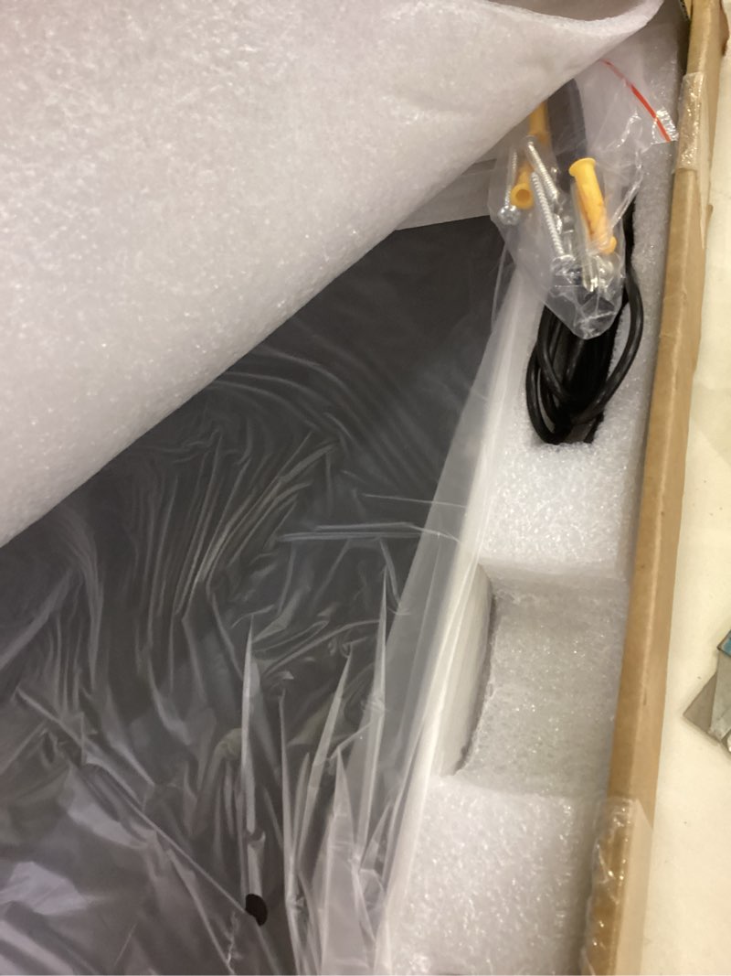 Condition photo showing As Is for FENNIO 23" x 18" Vanity Mirror with Lights?LED Makeup Mirror?Hollywood Mirror with 3 Color Modes & Adjustable Brightness?Vanity Mirror Square White White 23"L x 18"W