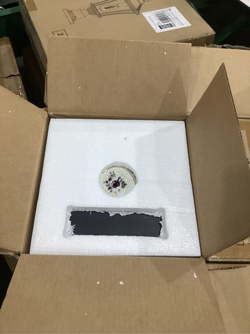Condition photo showing New/Like New for lovus 19.2" solar post lights with pier mount base, 400lm 3-color 2700k/4000k/6000k remote dusk to dawn solar lamp post light, ripple glass ip65 aluminum led lamp post for pillar pole yard fence-2pack 3cct?2pack?remote