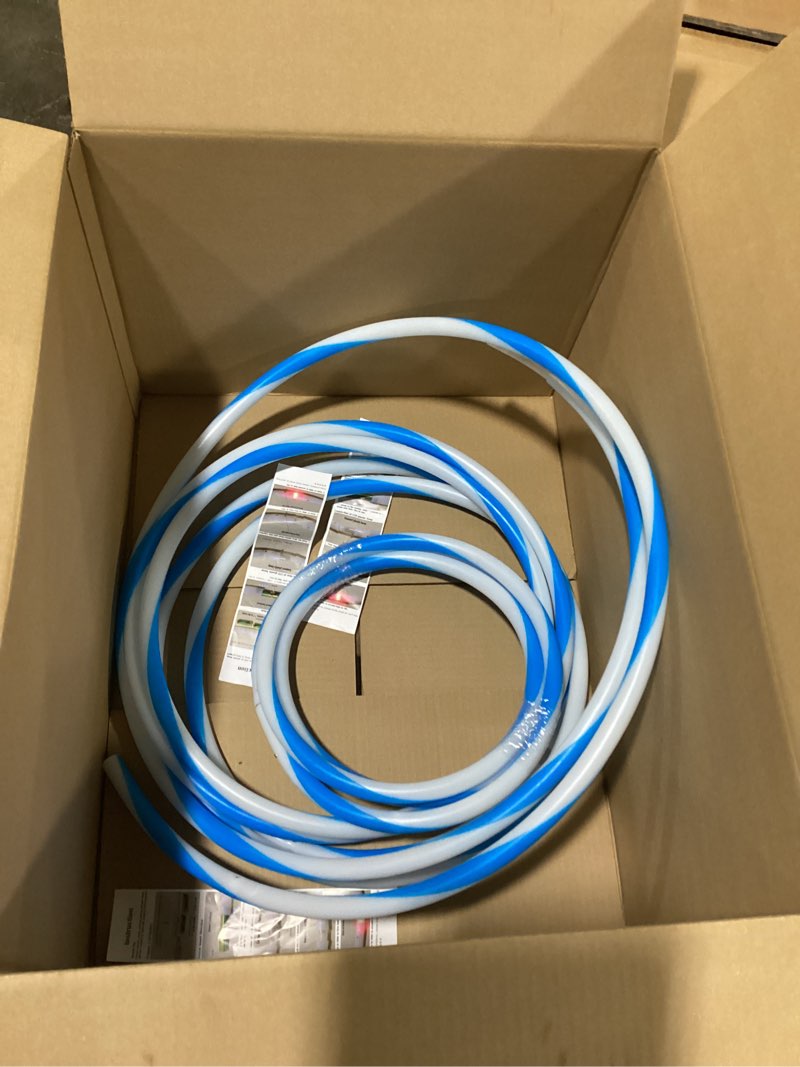 Condition photo showing As Is for Lamomo LED Neon Lights, 16.4ft Blue LED Strip Light, 12V 0.39in/Cut Silicone Waterproof Neon Rope Light, DIY Neon Sign for Bedroom Indoor Outdoor Decoration?Power Adapter not Included?