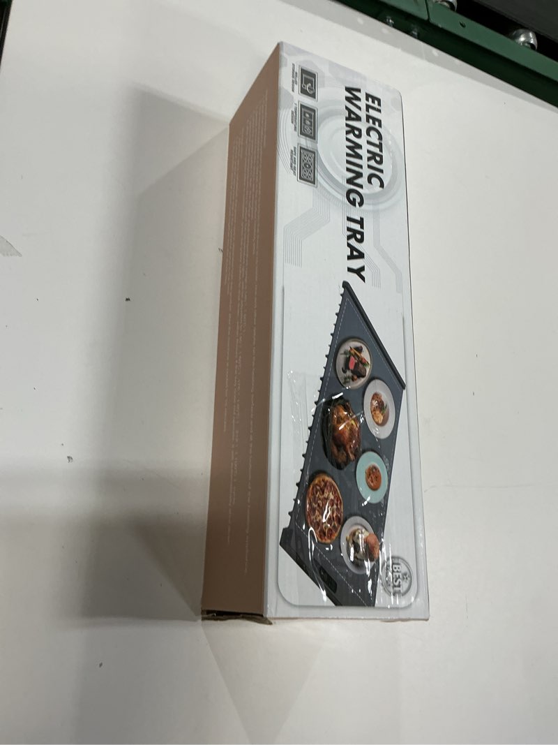 Condition photo showing New/Like New for ZIHUOFAN Food Warming Mat - Portable Party Buffet Electric Warming Tray, Foldable Food Warmer, Timed Off, Temperature Adjustable, Suitable for Daily, Outdoor, Party Bright Gray