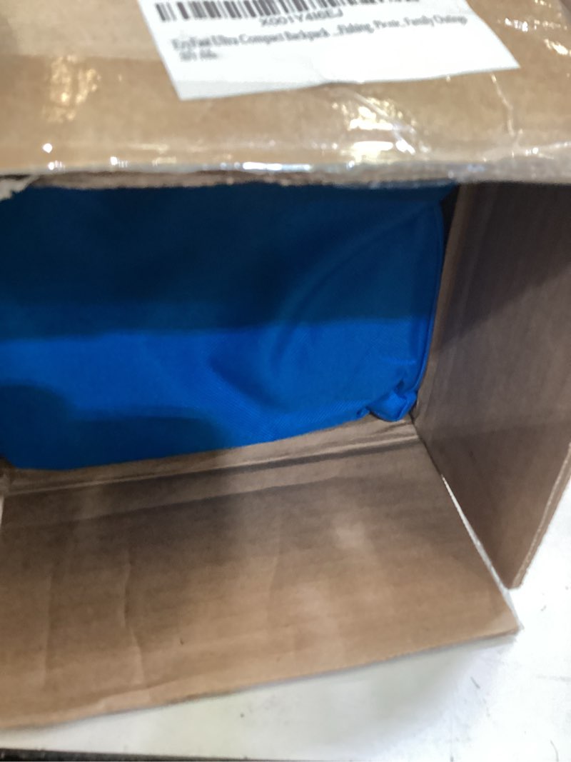 Condition photo showing Good Condition for ezyfast ultra compact backpack canopy, pop up shelter, portable sports cabana, 7.5 x 7.5 ft base / 6 x 6 ft top for hiking, camping, fishing, picnic, family outings