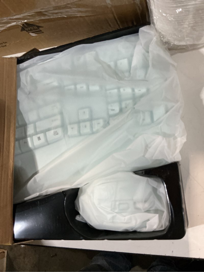 Condition photo showing Good Condition for wireless keyboard and mouse combo, 2.4g full size wave keys ergonomic keyboard with wrist rest and 3-level dpi adjustable wireless ergonomic mouse for windows, mac os desktop/laptop/pc(mint green)