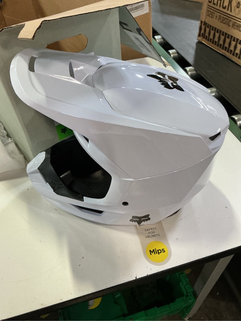 Condition photo showing Good Condition for fox racing v core motocross helmet, white, medium