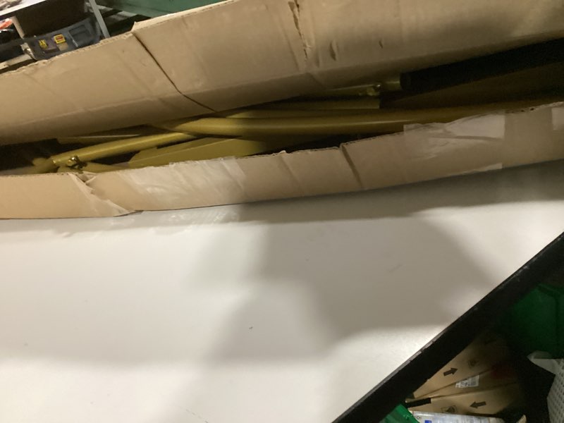 Condition photo showing As Is for Metal Balloon Arch Kit, Love Balloon Column Arch Frame, Wedding Heart Arch Stand – Supplies for Wedding, Bridal, Valentine's Day, Engagement and Birthday Party(White) (6.7 FT Gold Heart Shape)