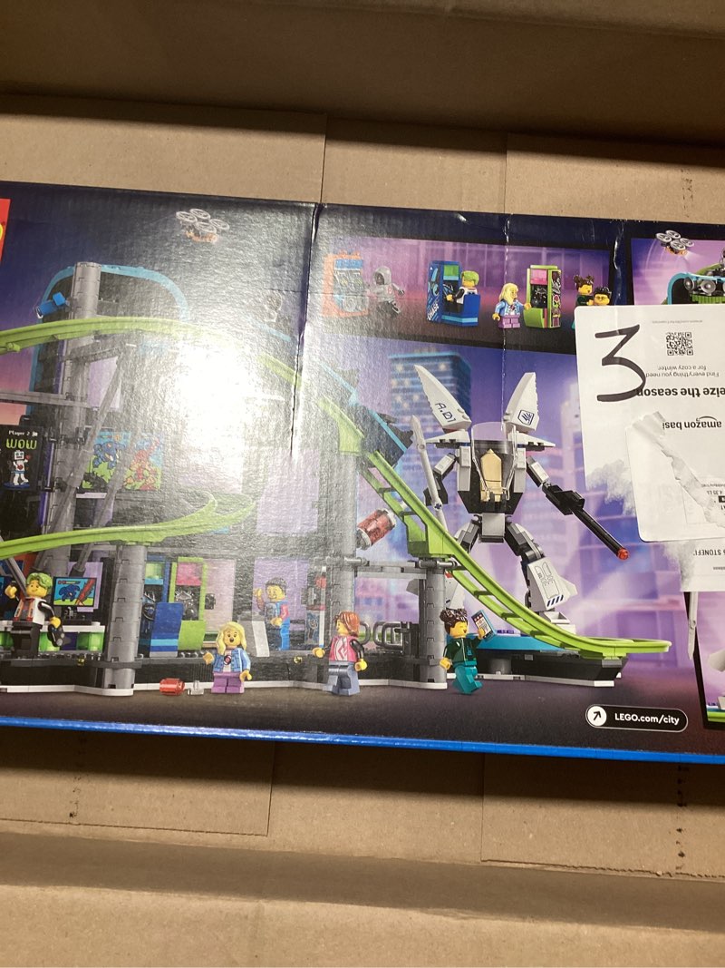 Condition photo showing New/Like New for LEGO City Robot World Roller Coaster Building Set - Kids Engineering Toy with Posable Mech Suit for Boys & Girls, Ages 8+ - Gift Ideas for Christmas - 60421