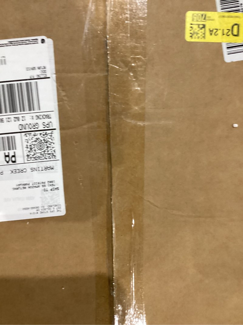 Condition photo showing As Is for Modern 4 Light Crystal Vanity Light, Brushed Nickel Vertical Bathroom Light Fixture Over Mirror for Dressing Table Sink, Compatible with Dimmable Bulbs (Bulbs Not Included) Nickel 4-Light