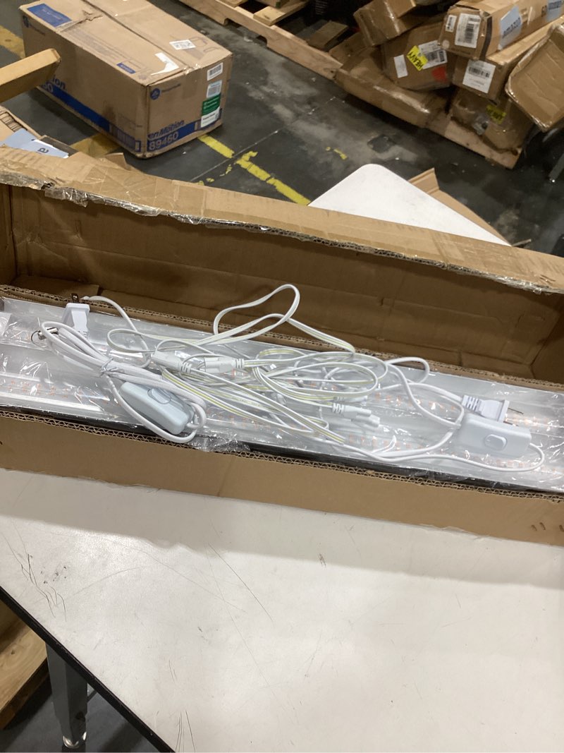 Condition photo showing Good Condition for grow light, 2ft t8,100w(4 x 25w, 600w equivalent), super bright, full spectrum sunlight plant light, led grow light strips, grow lights for indoor plants,greenhouse,4-pack 2ft-4pack