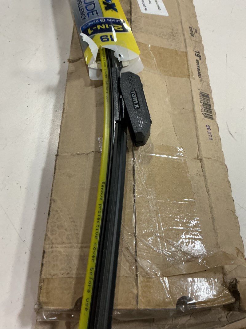 Condition photo showing As Is for (incomplete )rain-x 810169 latitude 2-in-1 water repellent wiper blades, 19 inch windshield wipers (pack of 2), automotive replacement windshield wiper blades with patented rain-x water repellency formula 19\" and 19\" latitude