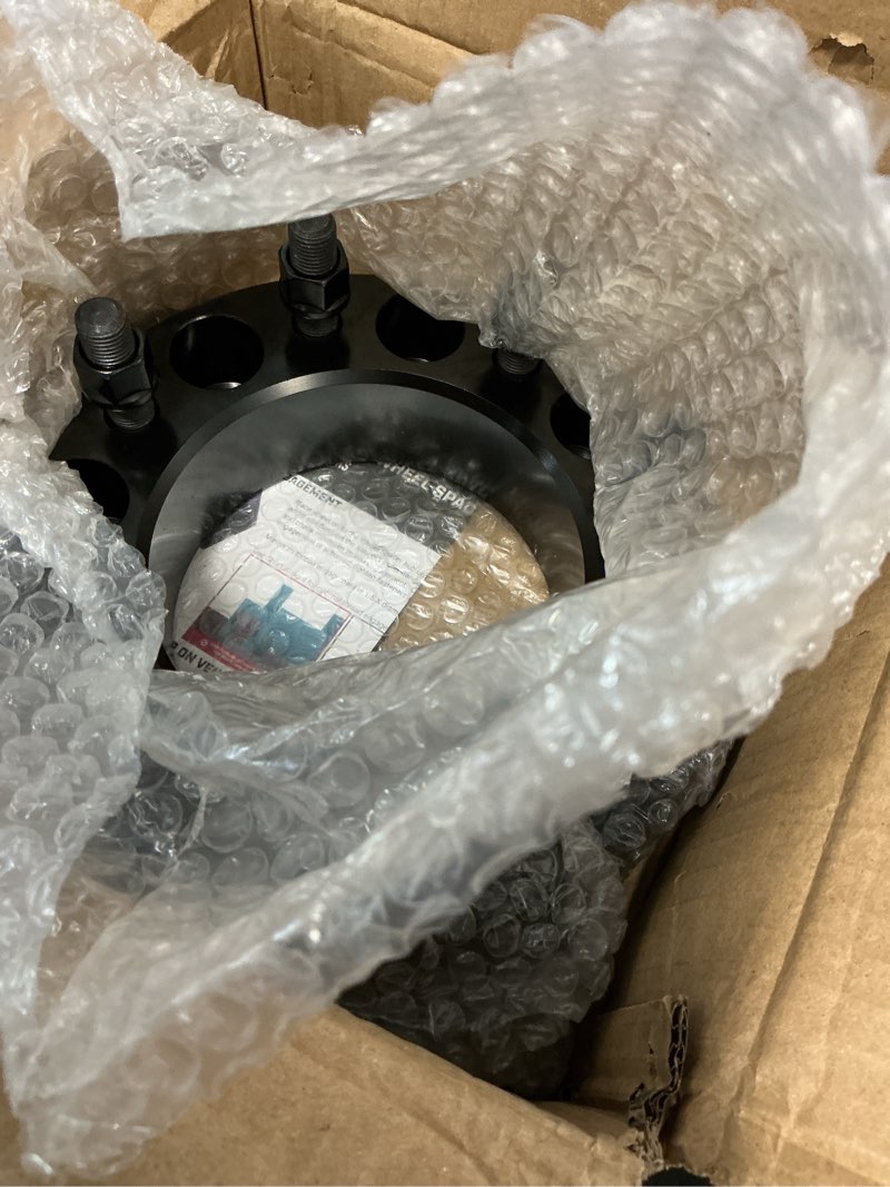 Condition photo showing Good Condition for wheel accessories parts 2 pcs hub centric wheel spacers adapters 8 on 170mm 8x170mm 2.0 inch thick 124.9mm hub m14x2 14x2 thread stud fits ford f250 f350 super duty srw/drw ? front srw - single rear wheel 2.00" steel (2 pack)