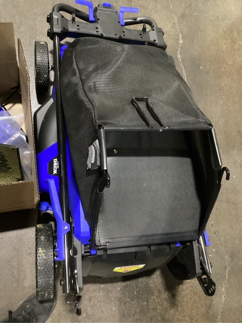 kobalt 40-volt 21-in self-propelled battery mower (6 ah battery charger included)