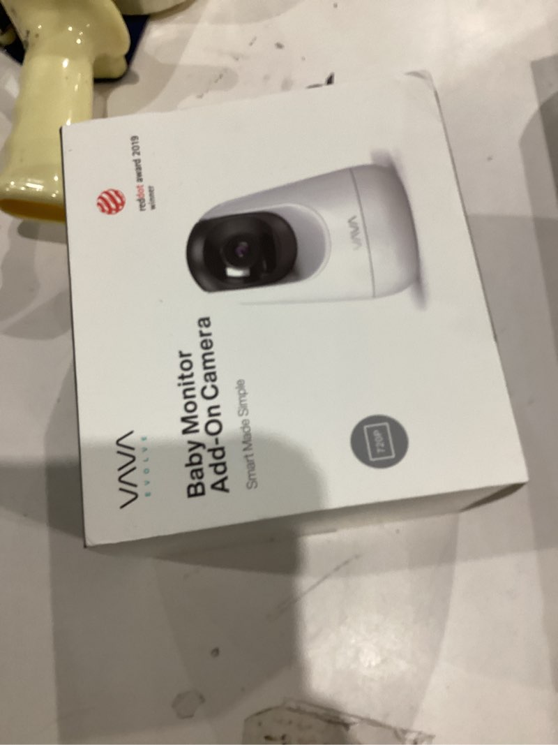 Condition photo showing New/Like New for HiPP Baby Monitor Camera, Add-on Camera for VAVA, Pan-Tilt-Zoom 720p Camera, Infrared Night Vision and Thermal Monitor?2-Way Talk, 900ft Range