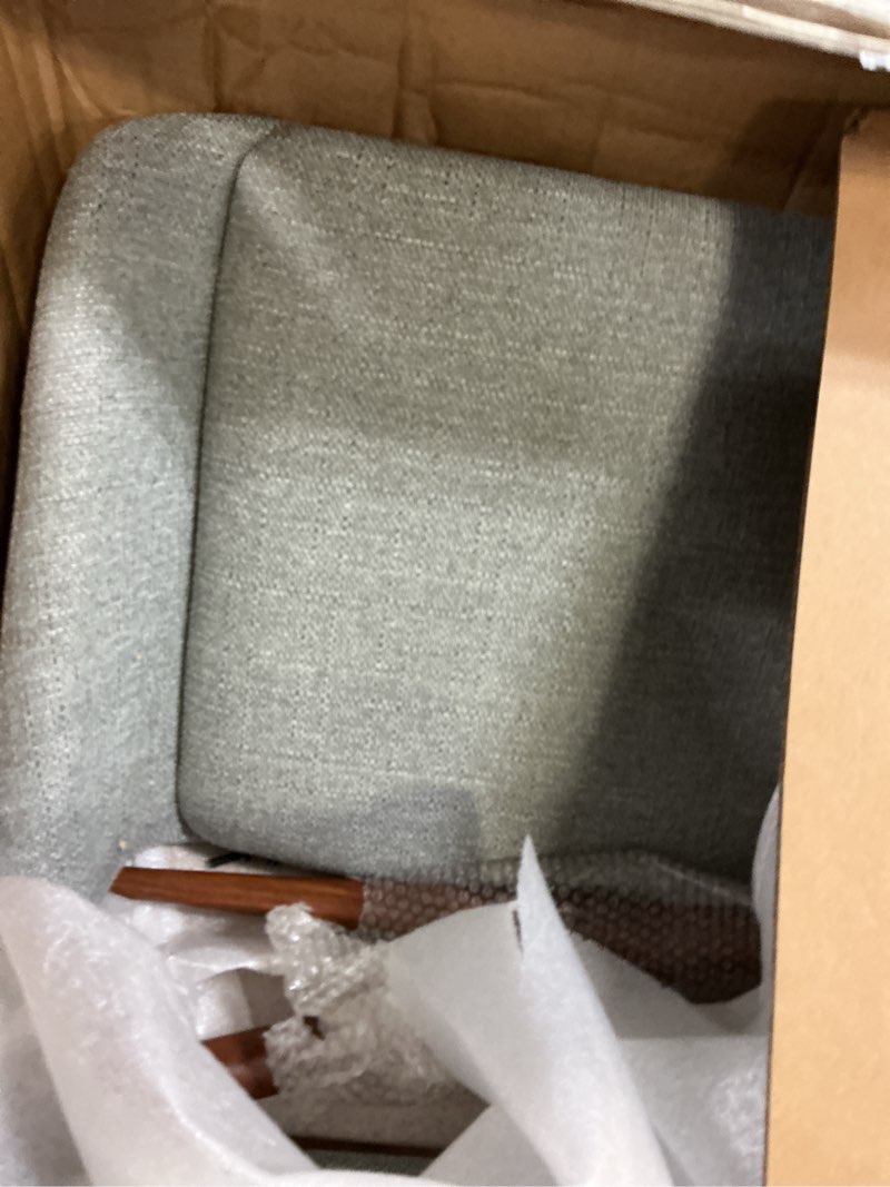 Condition photo showing Good Condition for armen living panda mid-century dining chair walnut finish and gray fabric