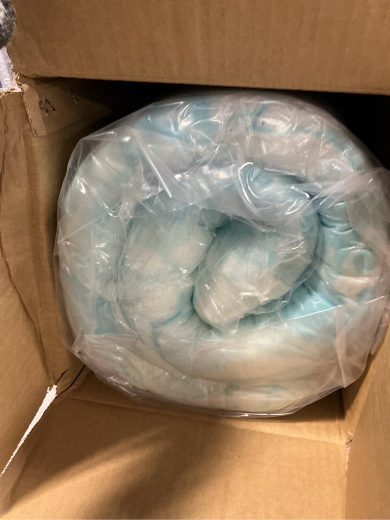 Condition photo showing Good Condition for Sweetcrispy Mattress Topper Full, 3 Inch Thick Memory Foam Gel Infused Cooling Toppers Pad for Full Size Bed, Sleeper Sofa, RV, Camper, CertiPUR US Certified, Ventilated and Breathable, Blue