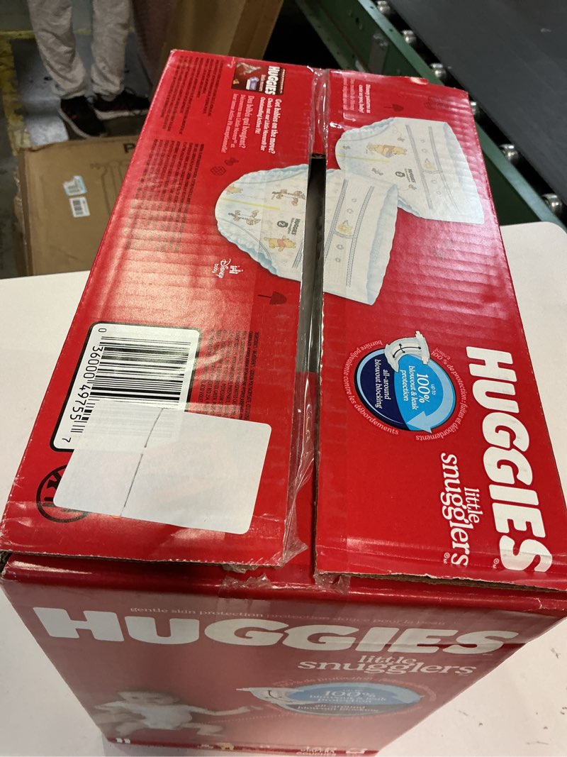Condition photo showing New/Like New for Huggies Size 2 Diapers, Little Snugglers Baby Diapers, Size 2 (12-18 lbs), 148 Count Size 2 148