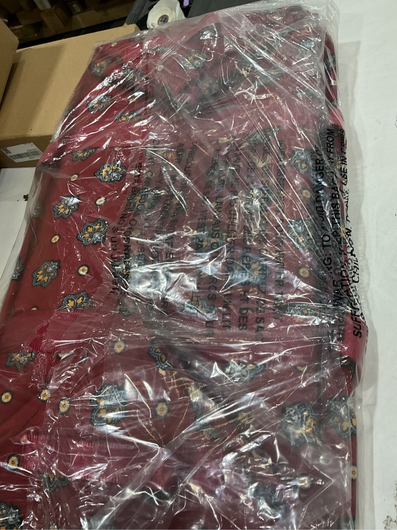 Condition photo showing New/Like New for womens recycled lighten up reactive large car tote one size maroon red/yellow bandana with arizona cardinals