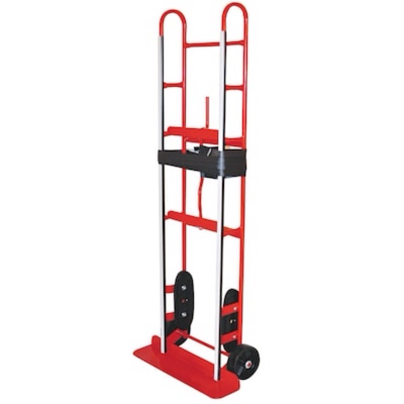 milwaukee 800-lb capacity 2 -wheel red steel appliance hand truck