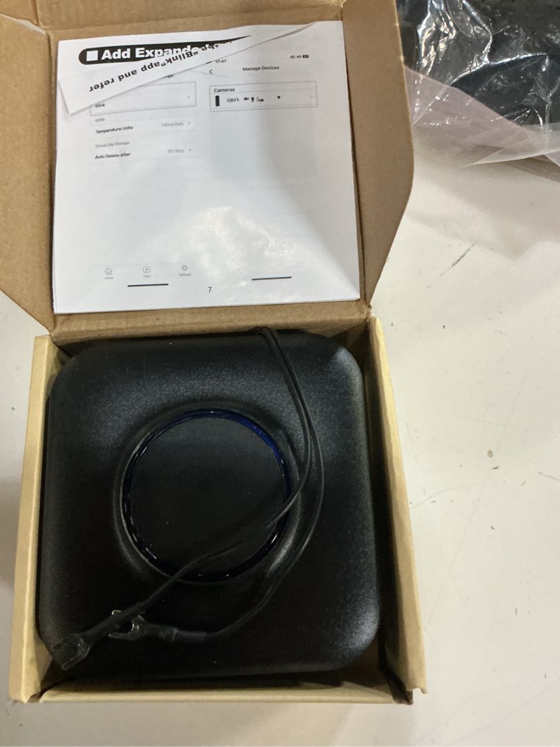 Condition photo showing As Is for wireless doorbell chime - compatible with blink video doorbell and blink video doorbell (2nd gen) (1 video doorbell extender 1 receiver? 1 extender 1 chime black