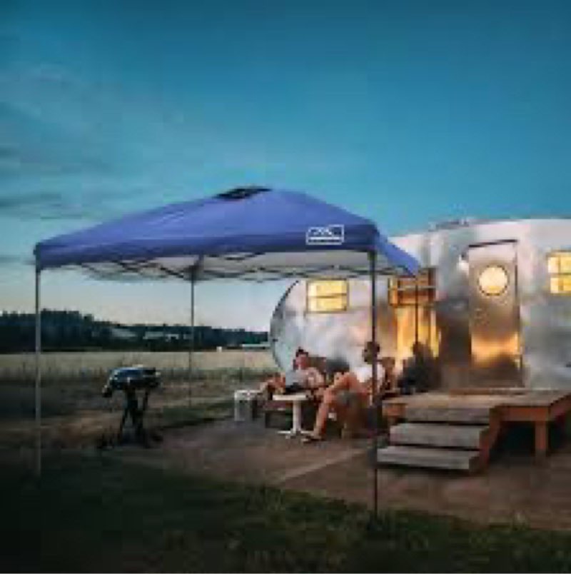 kampkeeper outdoor 10x10ft pop up canopy tent with mesh side walls,4 sandbags?navy?
