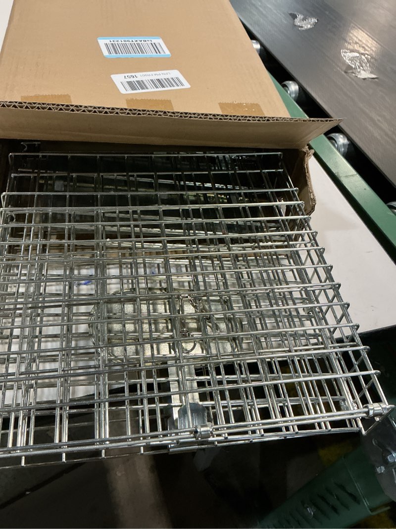 Condition photo showing Good Condition for SZHLUX 32" Live Animal Cage Trap, Heavy Duty Folding Raccoon Traps, Humane Cat Trap for Stray Cats, Raccoons, Squirrel, Skunk, Mole, Groundhog, Armadillo, Rabbit, Catch and Release SZ-HXL8130-NEW