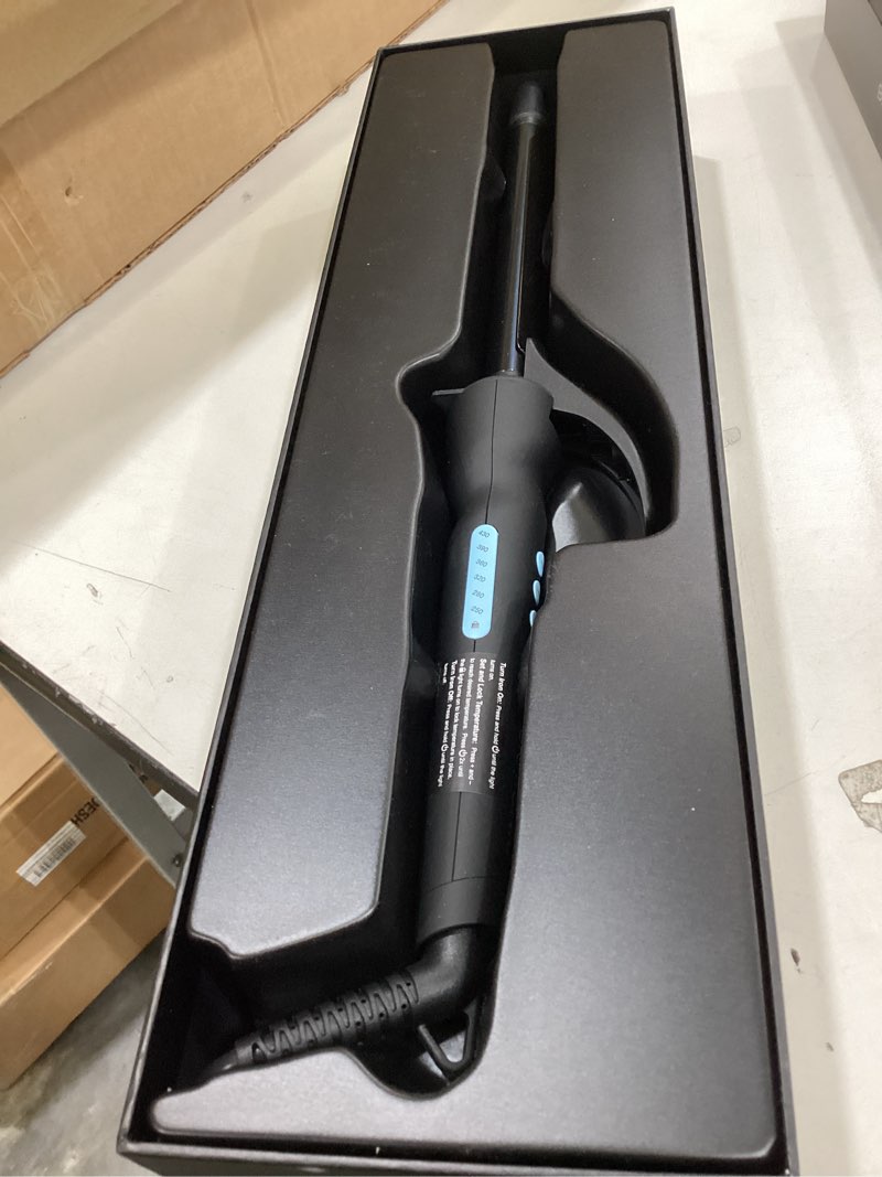 Condition photo showing Good Condition for bio ionic long barrel styler,curling iron with moisture heat technology & nanoionic mx, verstatile curling wand 0.75 inch (tight curls) black
