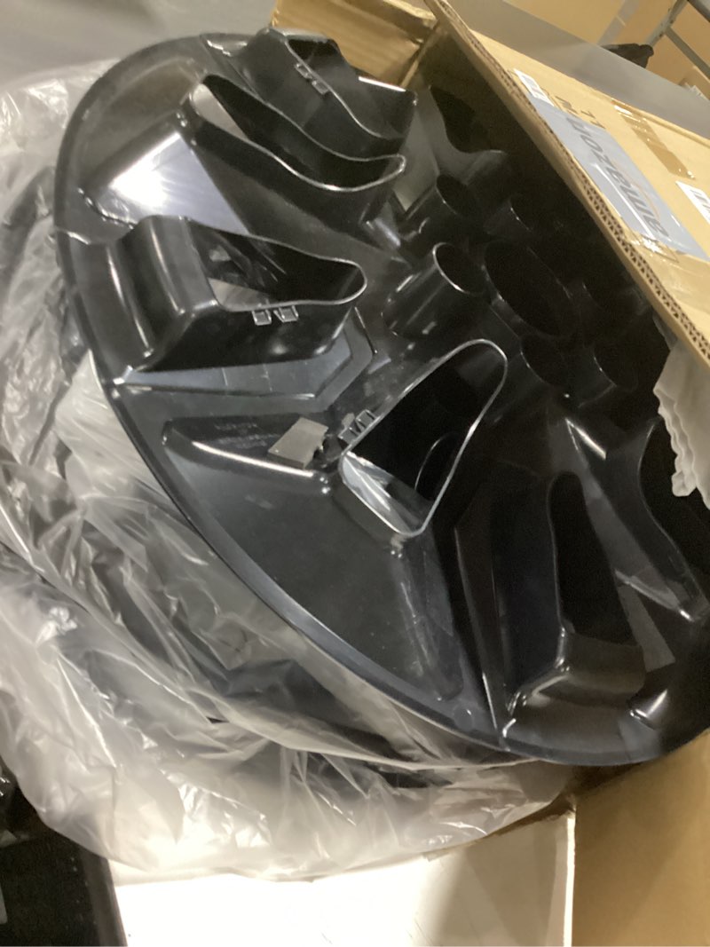 Condition photo showing Good Condition for Wheel Skins Compatible with Chevy Silverado 1500; Tahoe; Suburban 2019-2024; 20 inch Premium Wheel Covers; Set of 4 Packs (Glossy Black)