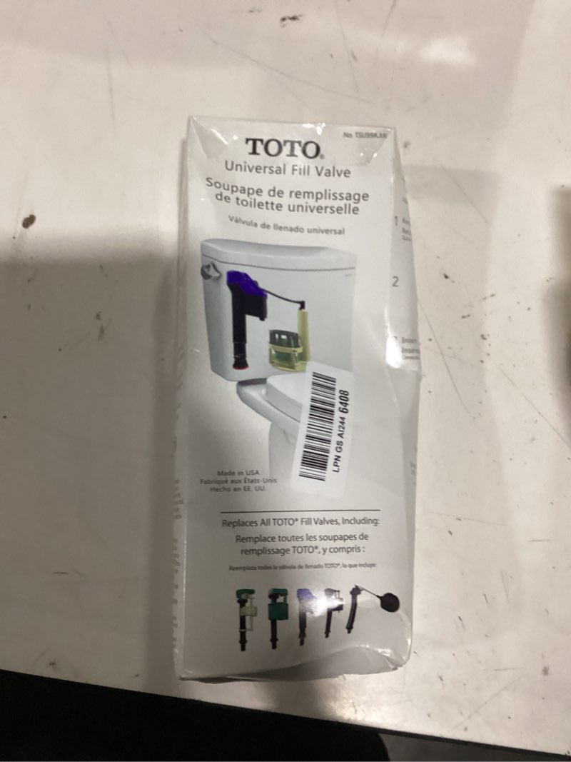 Condition photo showing New/Like New for toto adjustable replacement fill valve assembly for toilet tanks
