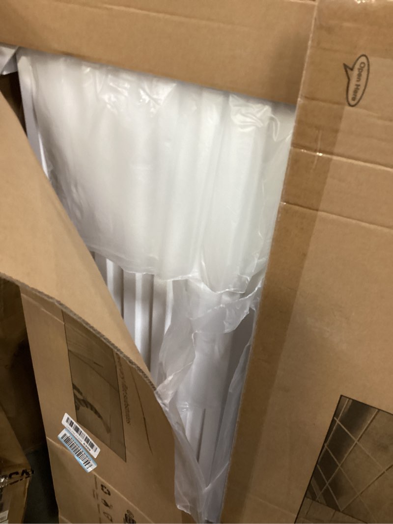 Condition photo showing Good Condition for Art3d 12-Pack Slat Design 3D Wall Panels for Interior Wall Decor, 2x4 FT PVC Decorative Drop Ceiling Tiles - White 24 x 48in. Oblong - White 12