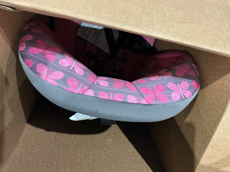 Condition photo showing Good Condition for convertible car seat, pink butterfly