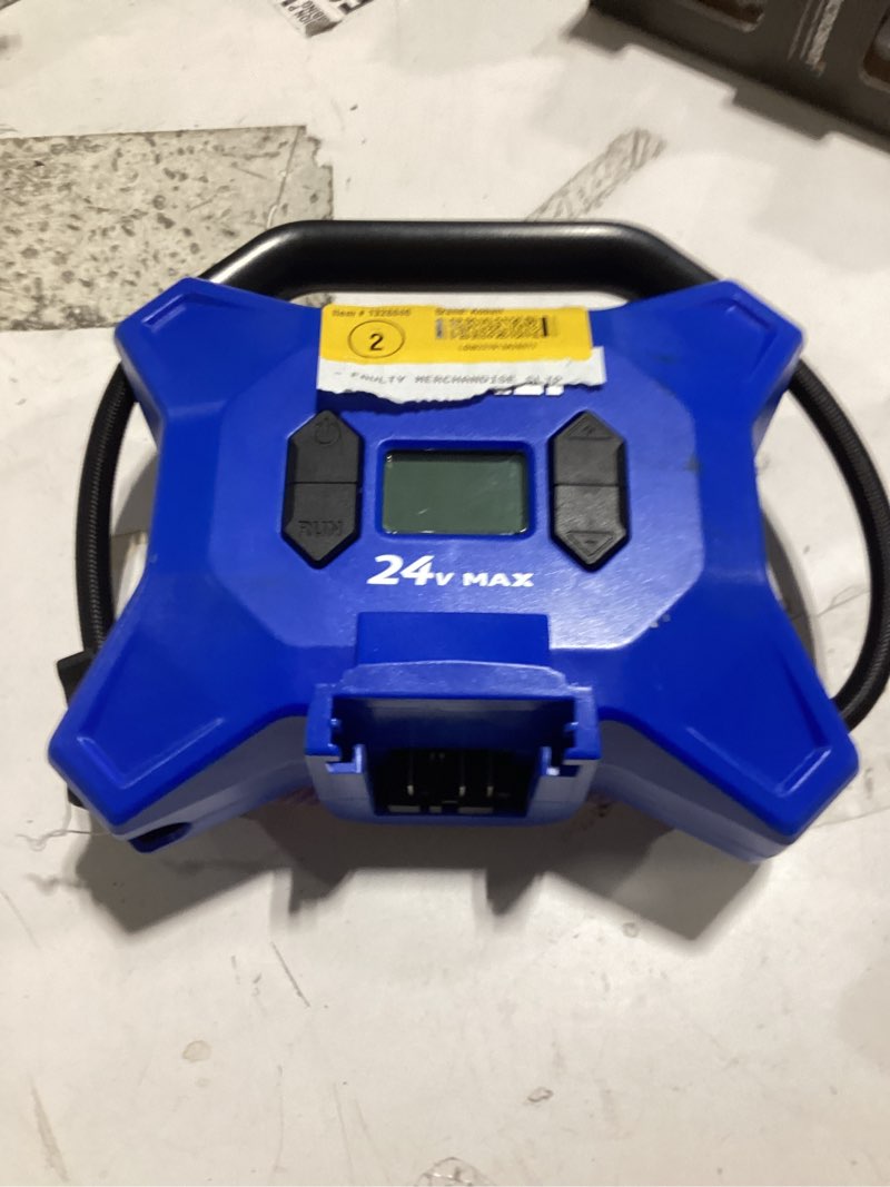 Condition photo showing Good Condition for kobalt cordless high pressure 24-volt li-ion air inflator