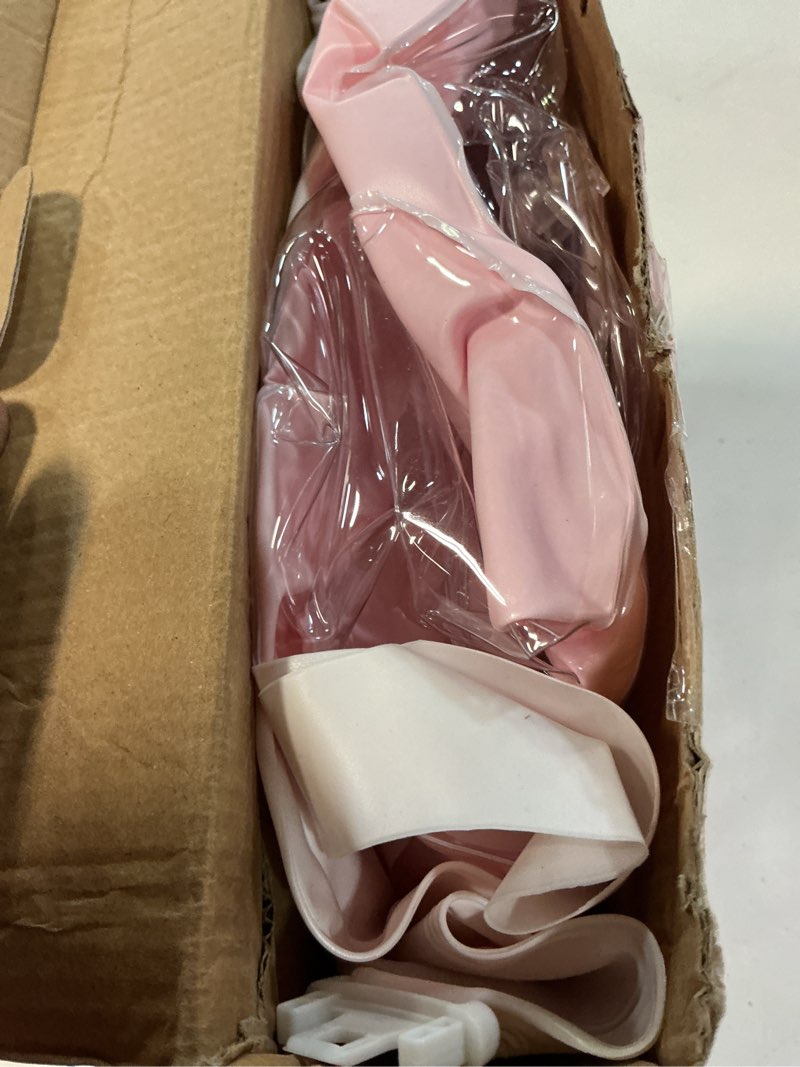 Condition photo showing Good Condition for baby pool float with upf50+ sun protection canopy, inflatable baby float with adjustable safety seat for toddler from 3 to 12 months, baby swim float with dual air chambers for boys girls?small, pink? pink small