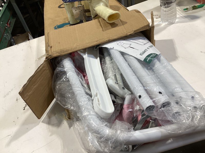 Condition photo showing Good Condition for 2 in 1 baby jumper with swing - indoor and outdoor use, toddler swing with foldable stand ?pink?
