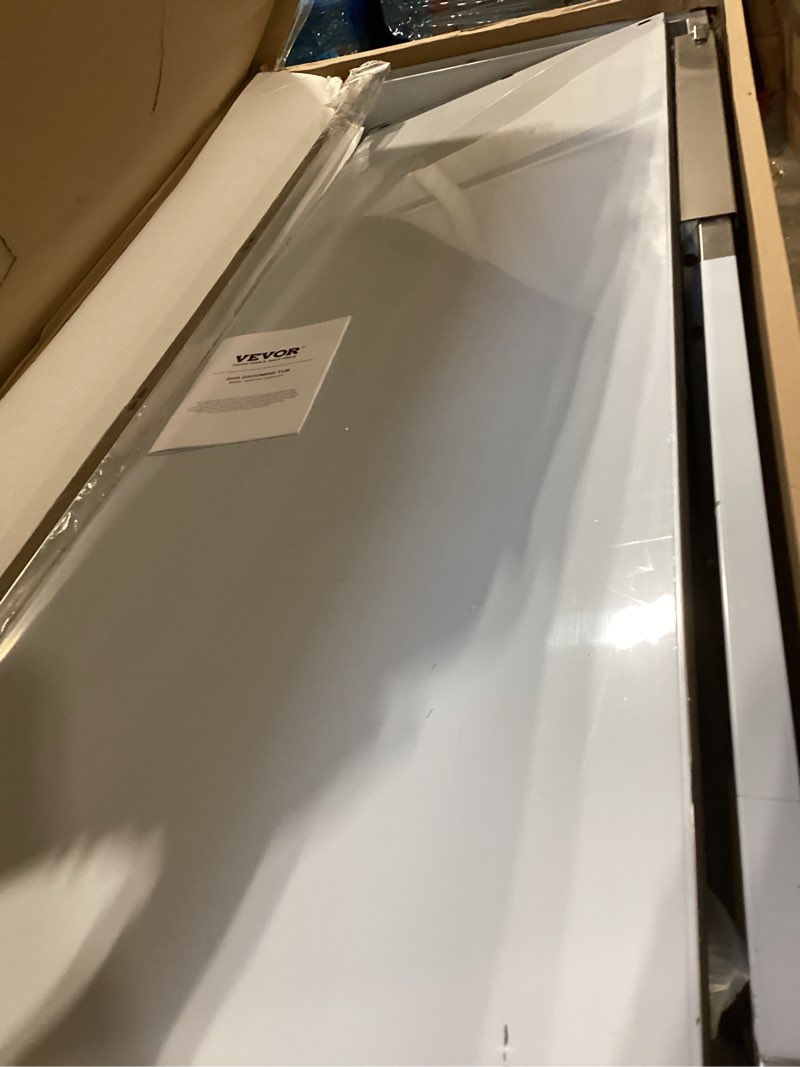 Condition photo showing Good Condition for vevor stainless steel dog washing station, 62 inch pet grooming tub w/stairs, pe water filter board, faucet & showerhead & soap holder dog bathtub for large & medium & small pets (right door) right stairs 62 inch